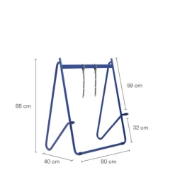 Pedestal - TV-stander - Bloom - Sølv / Chrome