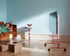 pedestal - TV-Stander - Straight Rollin - Bubble Gum / Lyserød