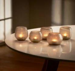 Philippi - Terra glass votives, 5 pcs set