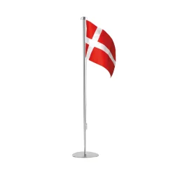 Piet Hein - Bord-flagstang (50-cm) med DANSK flag