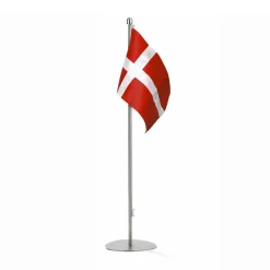 Piet Hein - Bord-flagstang - 25-cm med DANSK flag