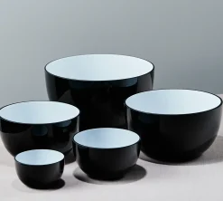 Piet Hein - Skål i Glas, Ø 21 cm - SORT