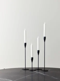 Piet Hein - SORT Lysestage Mars 14 cm