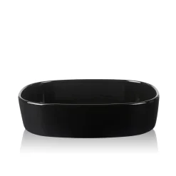 Piet Hein - Superellipsefad porcelain 23*30*7 cm HØJ/Sort