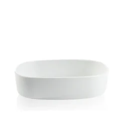 Piet Hein - Superellipsefad porcelain 23*30*7 cm - HVID HØJ