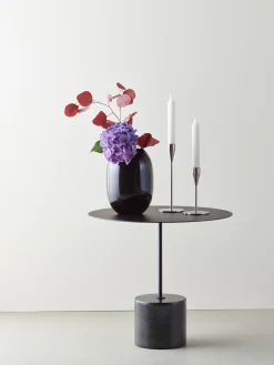 Piet Hein - Vase glas 30 cm - SORT-OPAL