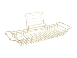 Present time - Bath tub caddy iron gold plated