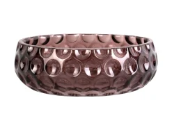 Present time - Bowl Speckles glass small chocolate brown