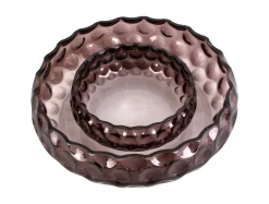 Present time - Bowl Speckles glass small chocolate brown