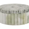 Present time - Bowl with lid marble himalayan green