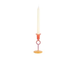 Present time - Candle holder Anillo Vivo small multi colour bright red