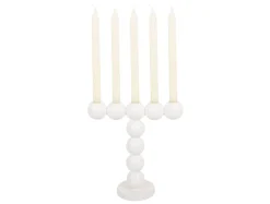 Present time - Candle holder Bubbles high enamel white