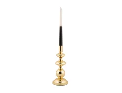 Present time - Candle holder Dazzle large gold plated