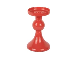 Present time - Candle holder Funky small bright red