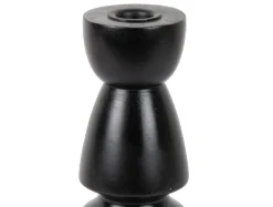 Present time - Candle holder Modelar Medium mango wood black