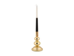 Present time - Candle holder Dazzle small gold plated