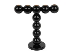Present time - Candle holder Bubbles high enamel black