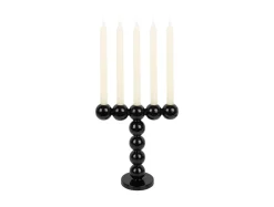 Present time - Candle holder Bubbles high enamel black