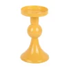 Present time - Candle holder Funky small bright yellow