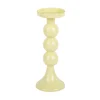 Present time - Candle holder Funky large soft yellow