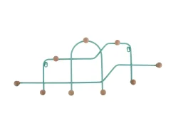 Present time - Coat rack Maze turquoise blue