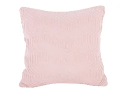 Present time - Cushion Honeycomb knitted cotton soft pink