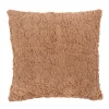 Present time - Cushion Tierno furry brown