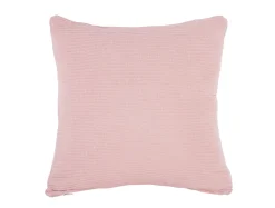 Present time - Cushion Zigzag knitted cotton soft pink
