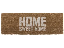 Present time - Doormat Home Sweet Home white coir