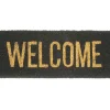 Present time - Doormat Welcome gold coir