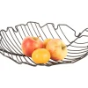 Present time - Fruit basket Leaf large iron black
