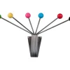 Present time - Hat rack Neptune chrome w. coloured balls large