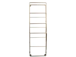 Present time - Magazine rack steel wire gold plated