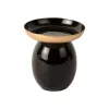 Present time - Pillar candle holder Mila small iron enamel black