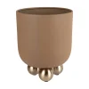 Present time - Plant pot Estilo large mocha brown