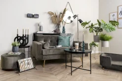 Present time - Plant pot set Essence round iron warm grey