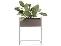 Present time - Plant pot set Essence straight iron moss green