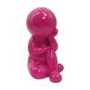 Present time - Statue Amigo Dreaming medium bright pink