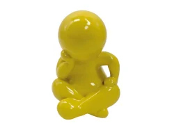 Present time - Statue Amigo Sitting medium citrine yellow