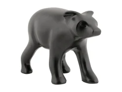 Present time - Statue Bear metal matt black