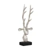 Present time - Statue Reindeer Head brushed silver