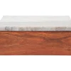 Present time - Storage box Acacia large brown marble lid