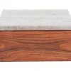 Present time - Storage box Acacia brown marble lid