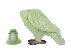 Present time - Storage jar Bird soft green