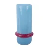 Present time - Vase Animado Anillo large soft blue w. bright pink