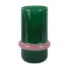Present time - Vase Animado Anillo medium retro green w. soft pink