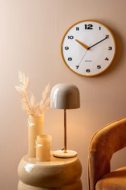 Present time - Vase Bird On Branch small soft yellow