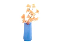 Present time - Vase Bolita glass large soft blue w. soft orange