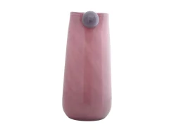 Present time - Vase Bolita glass large soft pink w. soft purple