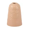 Present time - Vase Carve Wide ceramic matt soft pink